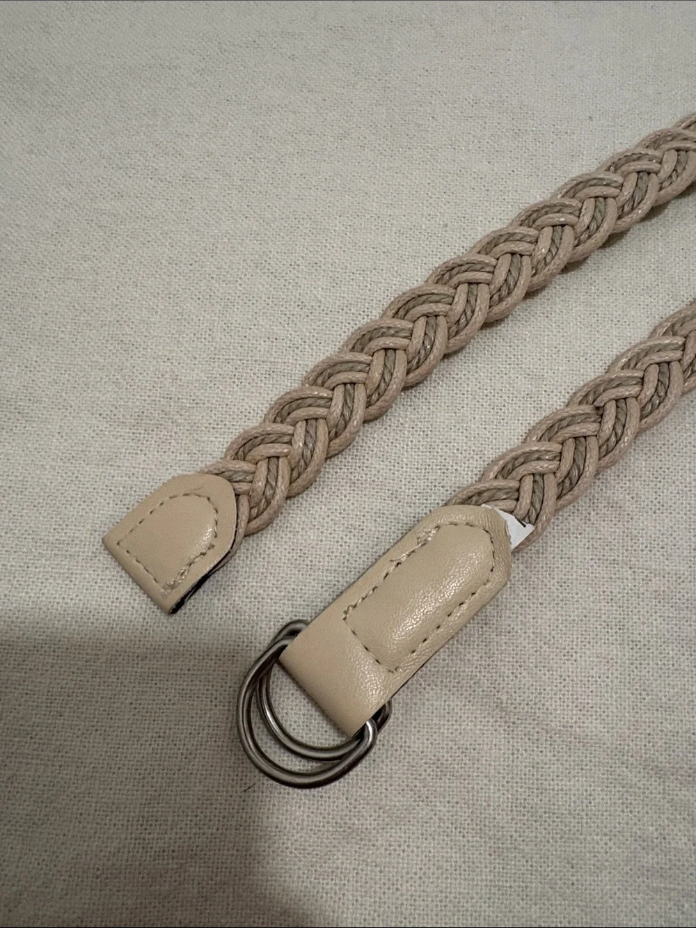 Off White Woven Belt